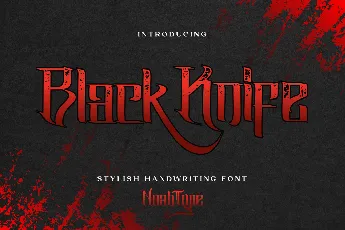 Black Knife Demo font