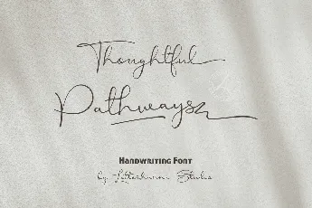 Thoughtful Pathways Free font