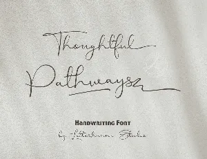 Thoughtful Pathways Free font