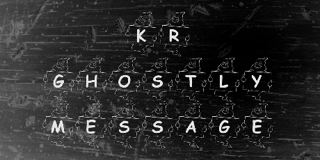 KR Ghostly Message font