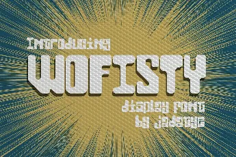 Wofisty font