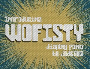 Wofisty font