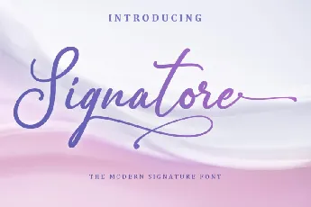 Signatore font