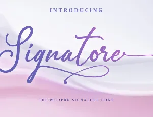 Signatore font