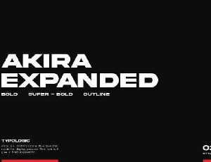 Akira Expanded font