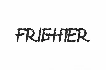 Frighter Unique Display font