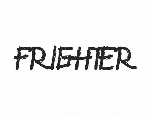 Frighter Unique Display font