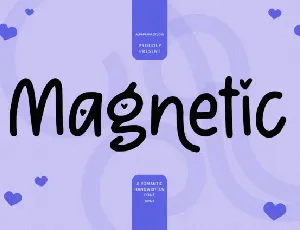 Magnetic – Handwritten font