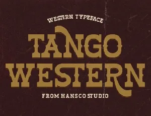 Tango Western font