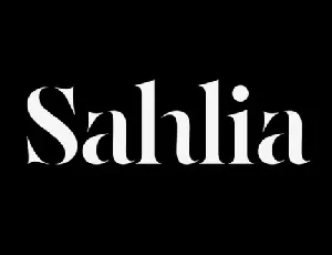 Sahlia font