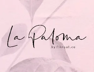 La Paloma font