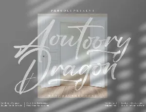 Aoutoory Dragon font