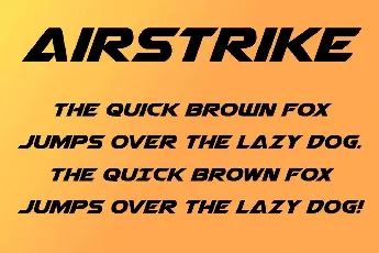 Airstrike font