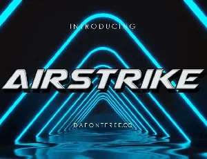 Airstrike font