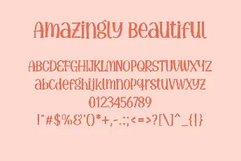 Amazingly Beautiful font