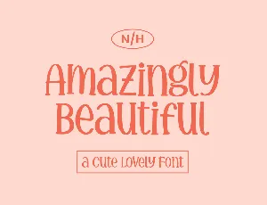 Amazingly Beautiful font