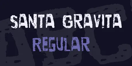 Santa Gravita font