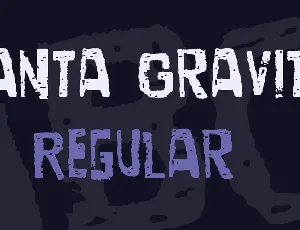 Santa Gravita font