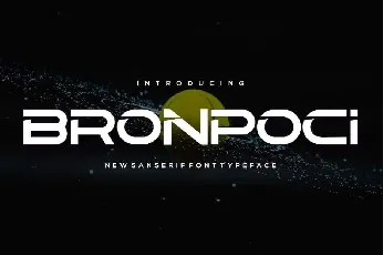 Bronpoci font