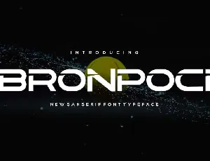 Bronpoci font