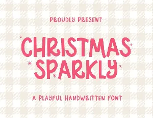 Christmas Sparkly font