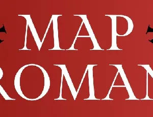 Map Roman Family font