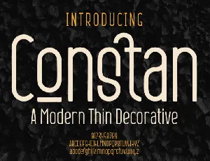 Constan font