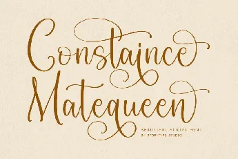 Constaince Matequeen font