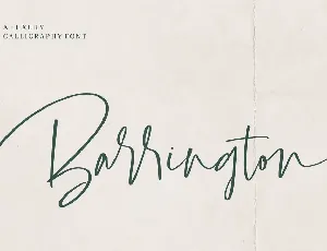 Barrington Typeface font