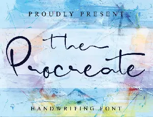 The Procreate font