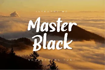 Master Black Script font