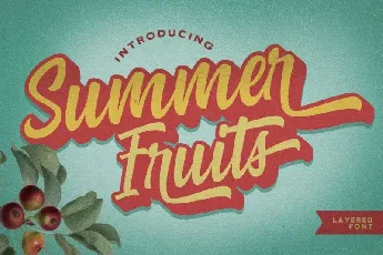 Summer Fruits – Layered font