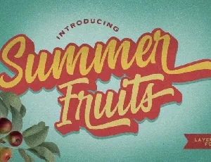 Summer Fruits – Layered font