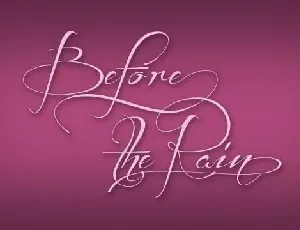 Before The Rain font