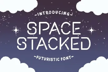 Space Stacked font