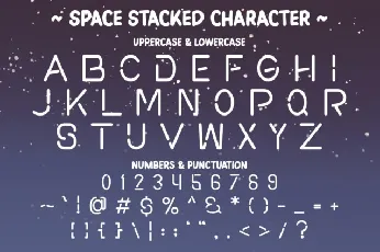 Space Stacked font