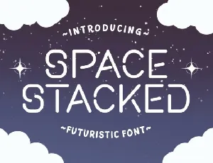 Space Stacked font