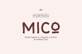 Mico Display font