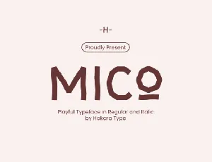 Mico Display font