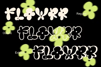 Burst Flower font