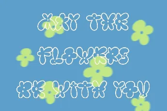 Burst Flower font