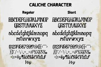 Caliche font