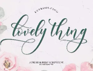 Lovely Thing font