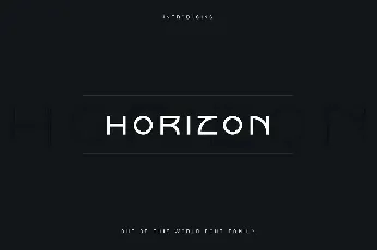 Horizon font