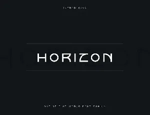 Horizon font