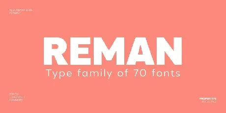 Neue Reman Sans font