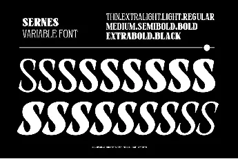 Sernes font