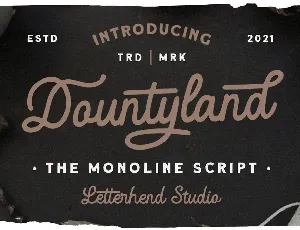 Dountyland font