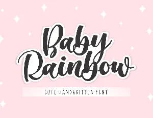 Baby Rainbow font