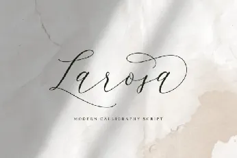 Larosa Script font